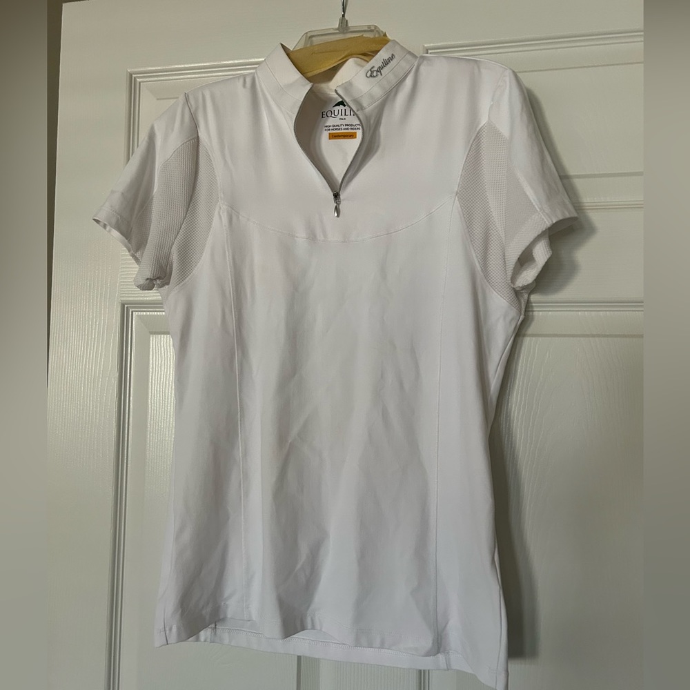 Equiline White Equestrian Riding Shirt